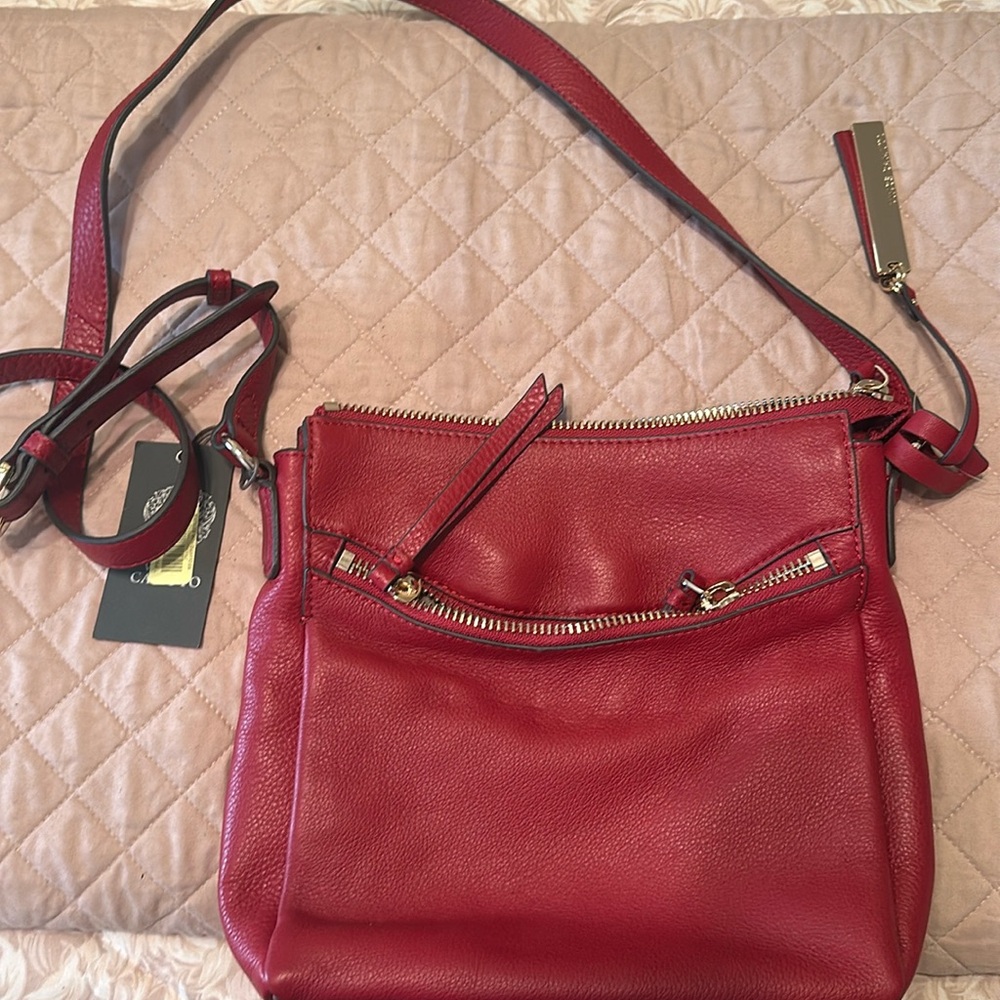 Vince Camuto red leather purse. NWT